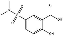 5-(dimethylsulfamoyl)-2-hydroxybenzoic acid Struktur