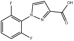 1-(2,6-difluorophenyl)-1H-pyrazole-3-carboxylic acid Struktur