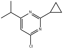 4-chloro-2-cyclopropyl-6-(iso-propyl)pyrimidine Struktur