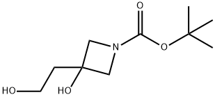 tert-butyl 3-hydroxy-3-(2-hydroxyethyl)azetidine-1-carboxylate Struktur