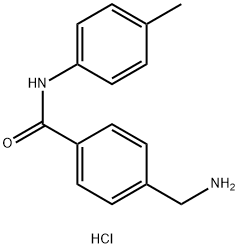 4-(aminomethyl)-N-(4-methylphenyl)benzamide Struktur