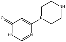 4-Hydroxy-6-(piperazin-1-yl)pyrimidine Struktur