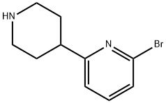 2-Bromo-6-(piperidin-4-yl)pyridine Struktur