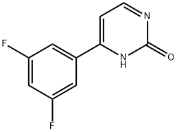 2-Hydroxy-4-(3,5-difluorophenyl)pyrimidine Struktur