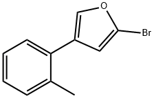 2-Bromo-4-(2-tolyl)furan Struktur