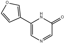 2-Hydroxy-6-(3-furyl)pyrazine Struktur