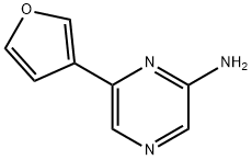 2-Amino-6-(3-furyl)pyrazine Struktur