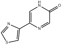 2-Hydroxy-5-(4-thiazolyl)pyrazine Struktur