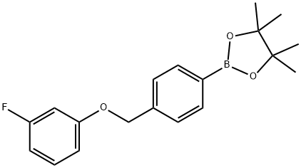 2-(4-((3-fluorophenoxy)methyl)phenyl)-4,4,5,5-tetramethyl-1,3,2-dioxaborolane|2-(4-((3-fluorophenoxy)methyl)phenyl)-4,4,5,5-tetramethyl-1,3,2-dioxaborolane