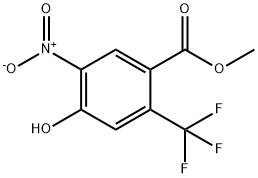 Methyl 4-hydroxy-5-nitro-2-(trifluoromethyl)benzoate Struktur