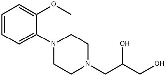 3-(4-(2-methoxyphenyl)piperazin-1-yl)propane-1,2-diol Struktur