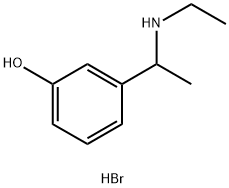 3-[1-(ethylamino)ethyl]phenol hydrobromide Struktur