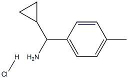 1-cyclopropyl-1-(4-methylphenyl)methanamine hydrochloride Struktur