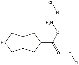 5-AMINOOCTAHYDROCYCLOPENTA[C]PYRROLE-5-CARBOXYLIC ACID DIHYDROCHLORIDE Struktur