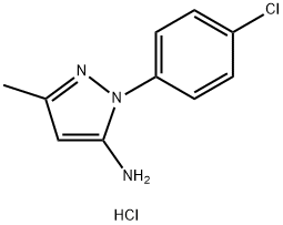 1-(4-CHLOROPHENYL)-3-METHYL-1H-PYRAZOL-5-AMINE HYDROCHLORIDE Struktur