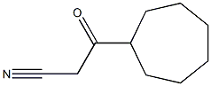 3-cycloheptyl-3-oxopropanenitrile Struktur