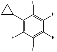 4-Cyclopropylbromo(benzene-d4) Struktur