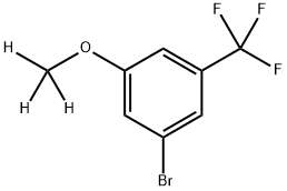 3-Trifluoromethyl-5-(methoxy-d3)-bromobenzene Struktur