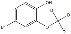 2-(Methoxy-d3)-4-bromophenol Struktur