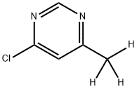 4-Chloro-6-(methyl-d3)-pyrimidine Struktur