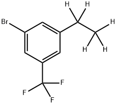 3-Trifluoromethyl-5-(ethyl-d5)-bromobenzene Struktur