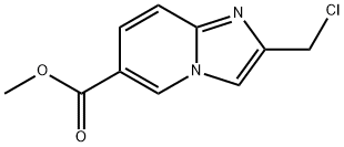 methyl 2-(chloromethyl)imidazo[1,2-a]pyridine-6-carboxylate Struktur