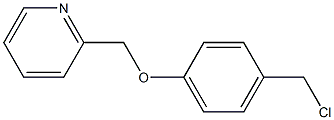 2-[4-(chloromethyl)phenoxymethyl]pyridine Struktur