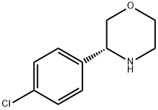 (3R)-3-(4-CHLOROPHENYL)MORPHOLINE Struktur