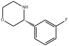 (3R)-3-(3-FLUOROPHENYL)MORPHOLINE Struktur