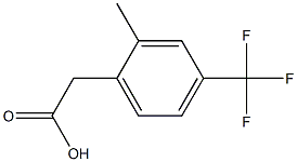 2-[2-methyl-4-(trifluoromethyl)phenyl]acetic acid Struktur