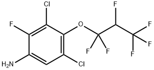 3,5-dichloro-2-fluoro-4-(1,1,2,3,3,3-hexafluoropropoxy)aniline Struktur