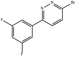 3-Bromo-6-(3,5-difluorophenyl)pyridazine Struktur