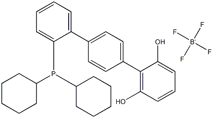 2''-(DICYCLOHEXYLPHOSPHINO)-P-TERPHENYL-2,6-DIOL TETRAFLUOROBORATE Struktur