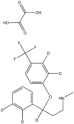 Fluoxetine D5 Oxalate Struktur