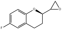 (2R)-6-fluoro-2-(oxiran-2-yl)chromane Struktur