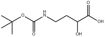 N-Boc-4-amino-2-hydroxybutanoic acid Struktur