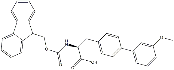 Fmoc-4-(3-methoxyphenyl)-L-phenylalanine Struktur