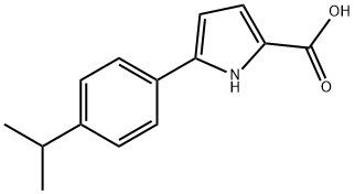 5-(4-isopropylphenyl)-1H-pyrrole-2-carboxylic acid Struktur