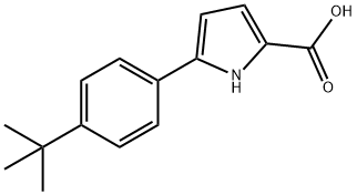 5-(4-(tert-butyl)phenyl)-1H-pyrrole-2-carboxylicacid Struktur