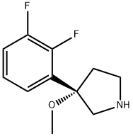 (3S)-3-(2,3-Difluorophenyl)-3-methoxypyrrolidine Struktur