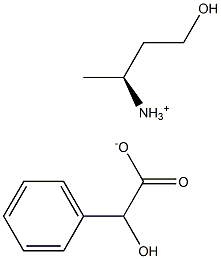 (2R)-4-hydroxybutan-2-aminium (2S)-hydroxy(phenyl)acetate Struktur