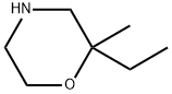 2-ethyl-2-methylmorpholine Struktur