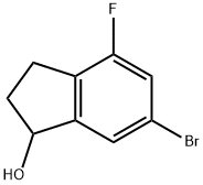 6-Bromo-4-fluoro-indan-1-ol Struktur