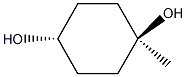 1-methylcyclohexane-trans-1,4-diol Struktur