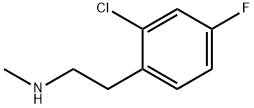 [2-(2-chloro-4-fluorophenyl)ethyl](methyl)amine Struktur