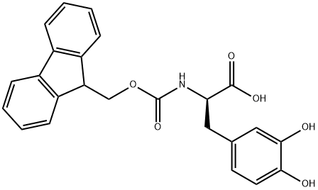 FMOC-D-3,4-二羥基苯丙氨酸, 1252683-32-1, 結(jié)構(gòu)式