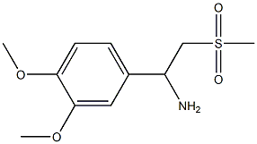 1-(3,4-Dimethoxyphenyl)-2-(methylsulfonyl)ethan-1-amine Struktur