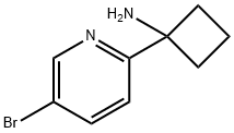 1-(5-Bromo-pyridin-2-yl)-cyclobutylamine Struktur