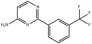 4-Amino-2-(3-trifluoromethylphenyl)pyrimidine Struktur