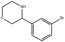 3-(3-Bromophenyl)morpholine Struktur